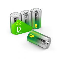 D Mono Batterie GP Alkaline Ultra 1,5V 4 Stück
