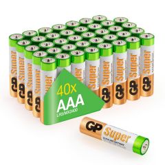 Super Alkaline AAA - 40 Batterien