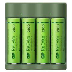 USB-Modell Ladegerät GP B421 4 x ReCyko AA 2100 mAh