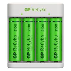 USB-Modell Ladegerät GP E411 4 x ReCyko AA 2100 mAh