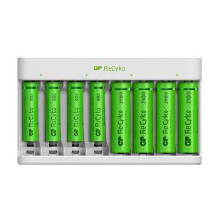 USB-Modell Ladegerät GP E811 4 x ReCyko AA 2100 mAh 4 x ReCyko AAA 850 mAh