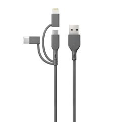 Lade-/Sync- Kabel GP CY1N 3in1 Type C Micro USB Lightning 1 Meter