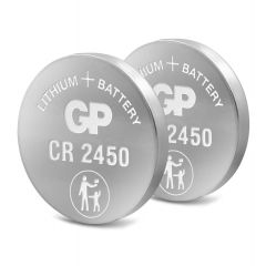 Lithium Knopfzelle CR2450 - 2 Batterien