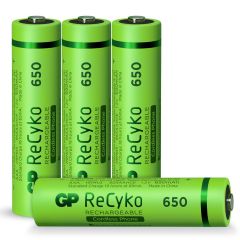 AAA Akku GP NiMH 650 mAh ReCyko 1,2V 4 Stück