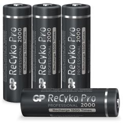 AA Akku GP NiMH 2000 mAh ReCyko Pro 1,2V 4 Stück