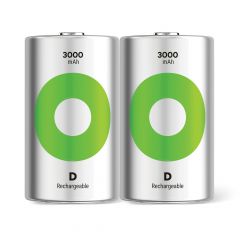 D Mono Akku GP NiMH 3000 mAh RECYKO 1,2V 2 Stück