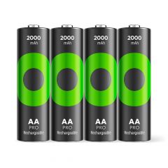 AA Akku GP NiMH 2000 mAh RECYKO PRO 1,2V 4 Stück