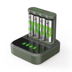 USB-Modell Ladegerät GP B441 4 x RECYKO AA 2100 mAh USB Dockingstation