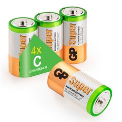 Super Alkaline C - 4 Batterien