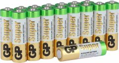 Super Alkaline AA - 16 Batterien